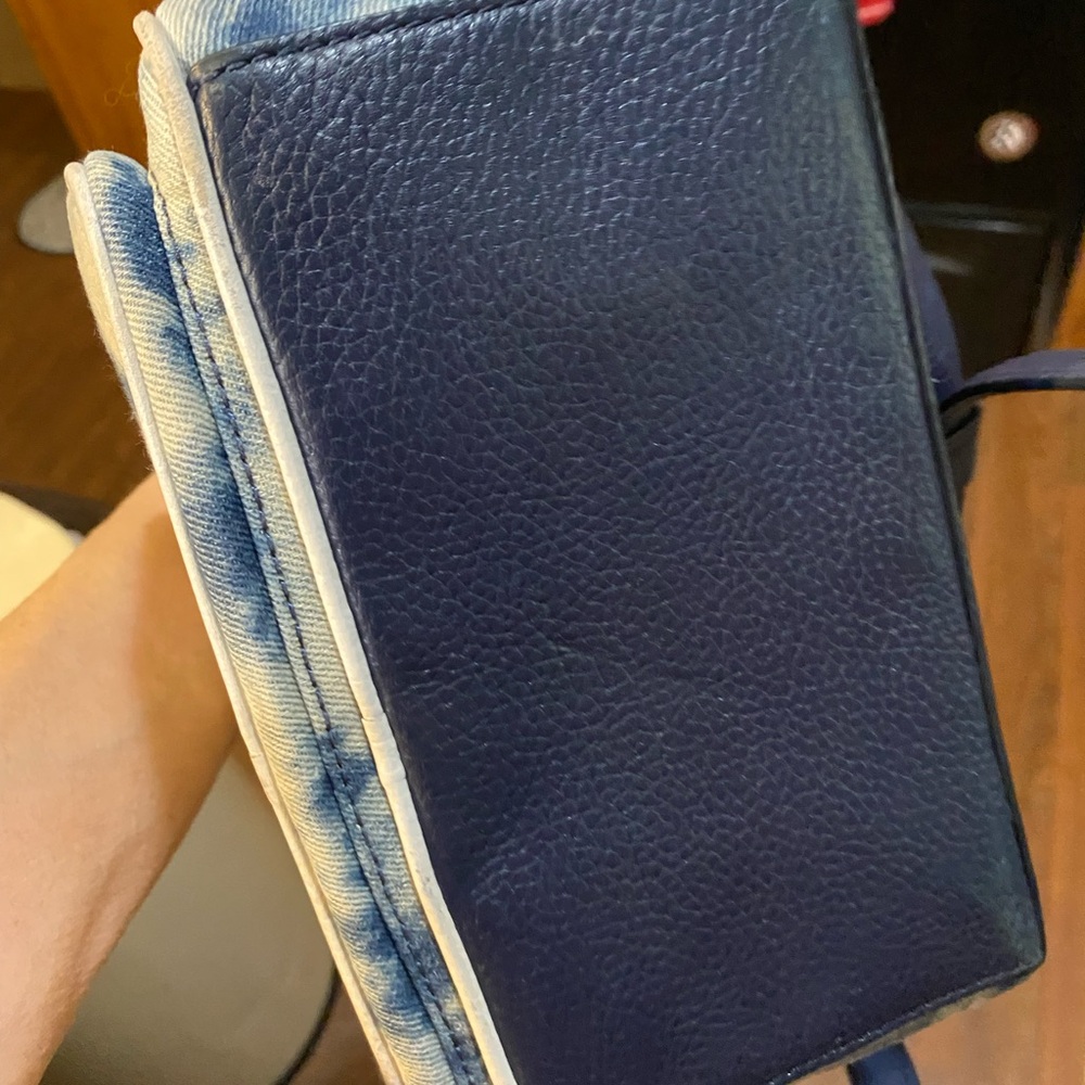 Kate Spade Blue Tie-Dye Denim Backpack - Picture 6 of 12